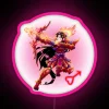 mars power rgb neon sign pink