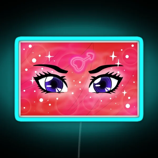 Mars Transformation Eyes RGB Neon Sign