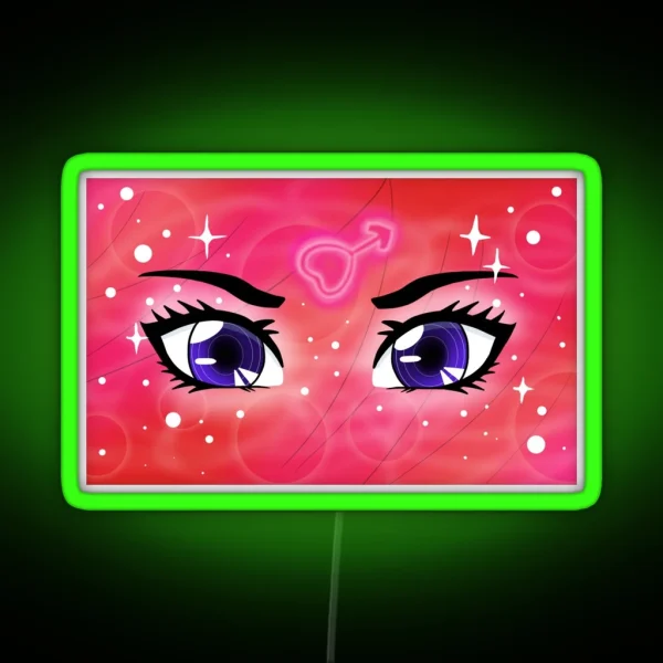 Mars Transformation Eyes RGB Neon Sign