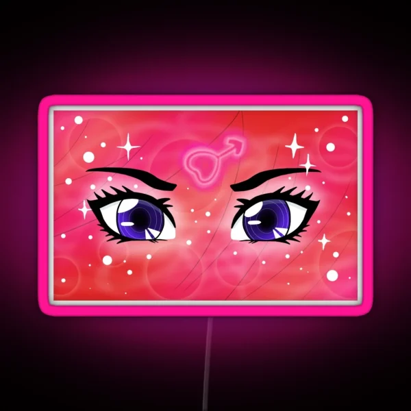 Mars Transformation Eyes RGB Neon Sign