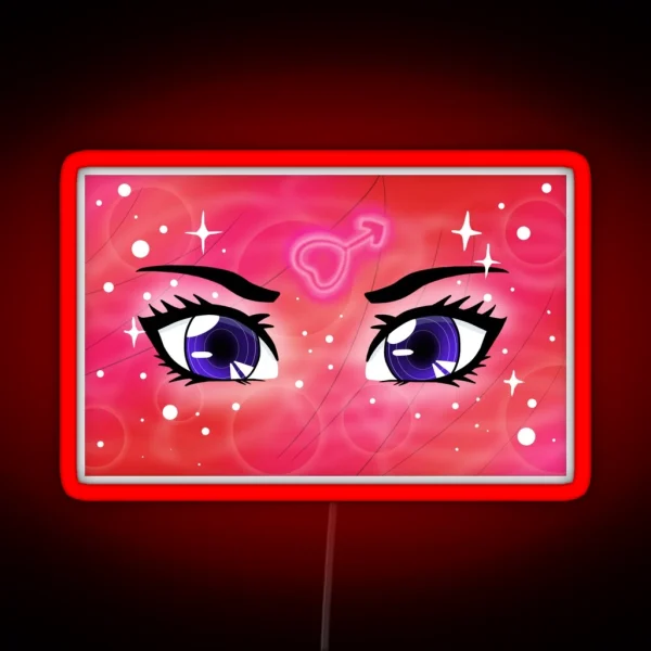 Mars Transformation Eyes RGB Neon Sign