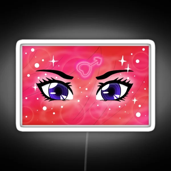 Mars Transformation Eyes RGB Neon Sign