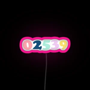 Martha S Vineyard Zip Code RGB Neon Sign