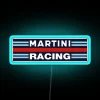 Martini Racing RGB Neon Sign in Blue - Promotional Display Lighting.