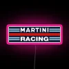 Martini Racing RGB neon sign in vibrant pink – eye-catching design.