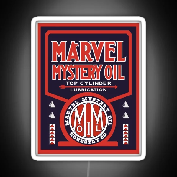 Marvel Mystery Oil Vintage Sign Reproduction RGB Neon Sign