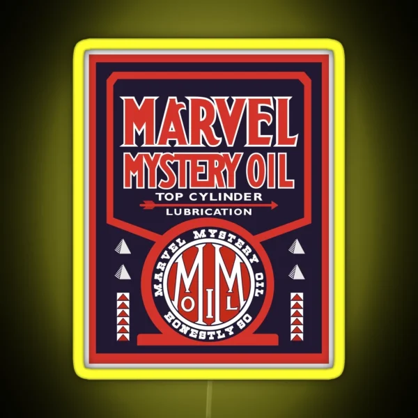 Marvel Mystery Oil Vintage Sign Reproduction RGB Neon Sign