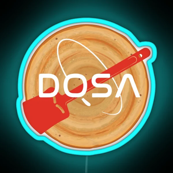 Masala Dosa Idli South Indian Desi Food RGB Neon Sign