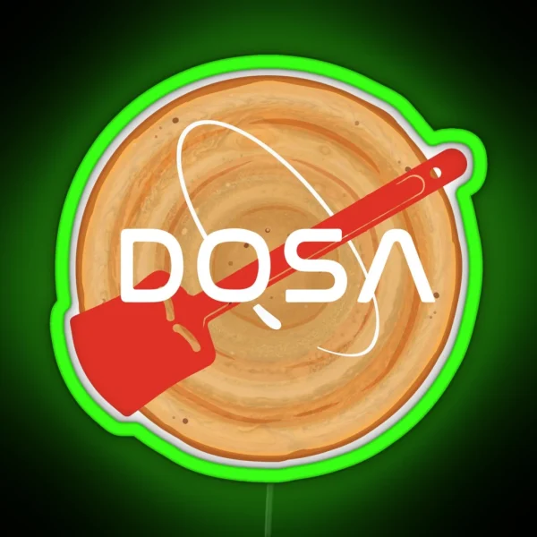 Masala Dosa Idli South Indian Desi Food RGB Neon Sign