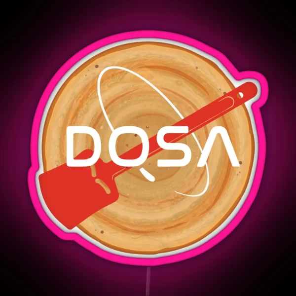 Masala Dosa Idli South Indian Desi Food RGB Neon Sign