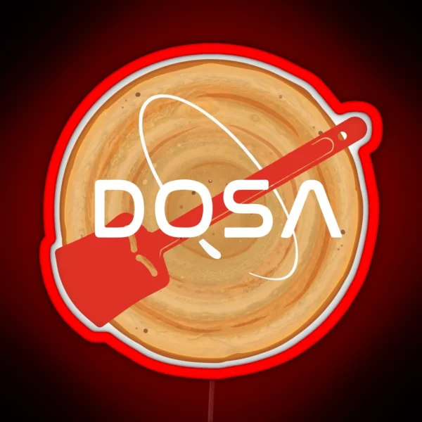 Masala Dosa Idli South Indian Desi Food RGB Neon Sign