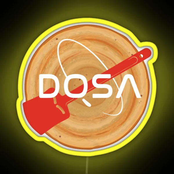 Masala Dosa Idli South Indian Desi Food RGB Neon Sign