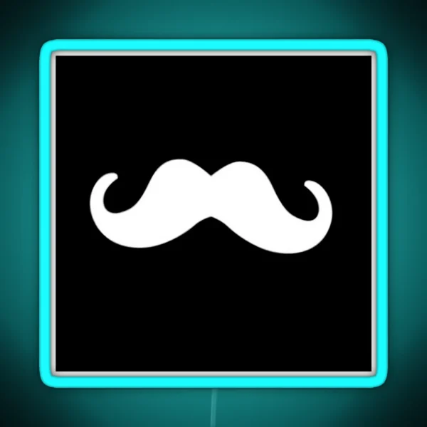 Mask Moustaches RGB Neon Sign