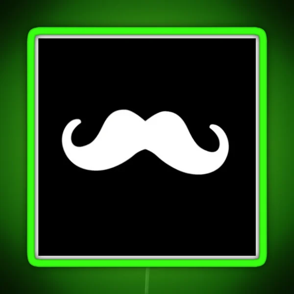 Mask Moustaches RGB Neon Sign