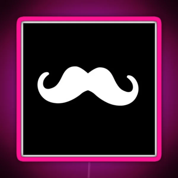 Mask Moustaches RGB Neon Sign