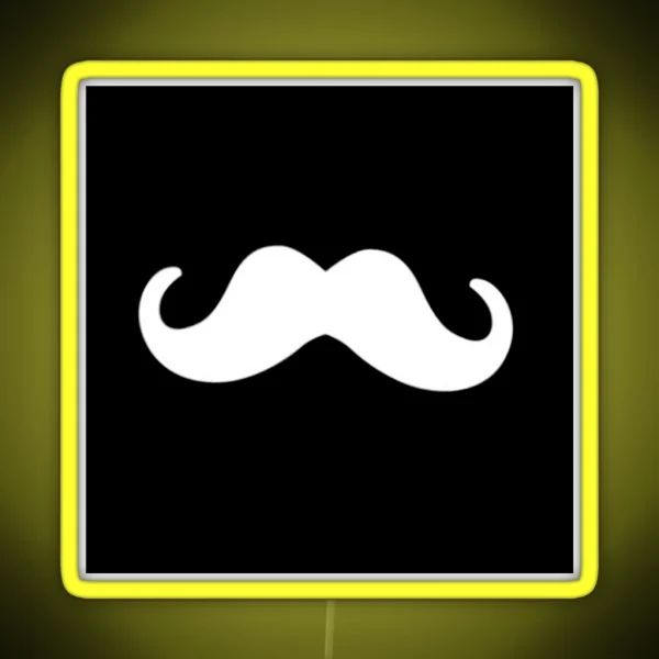 Mask Moustaches RGB Neon Sign