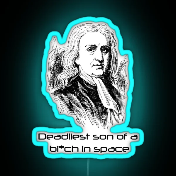 Mass Effect Isaac Newton Is Deadly RGB Neon Sign