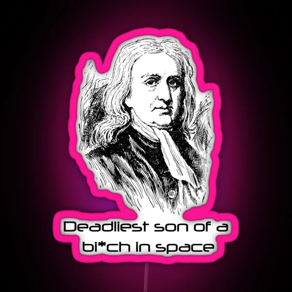 Mass Effect Isaac Newton Is Deadly RGB Neon Sign