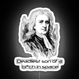 Mass Effect Isaac Newton Is Deadly RGB Neon Sign