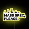 mass spectrometry please rgb neon sign yellow