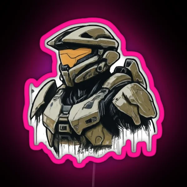 Master Chief RGB Neon Sign