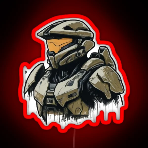 Master Chief RGB Neon Sign
