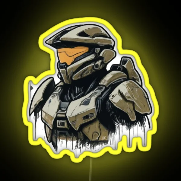 Master Chief RGB Neon Sign
