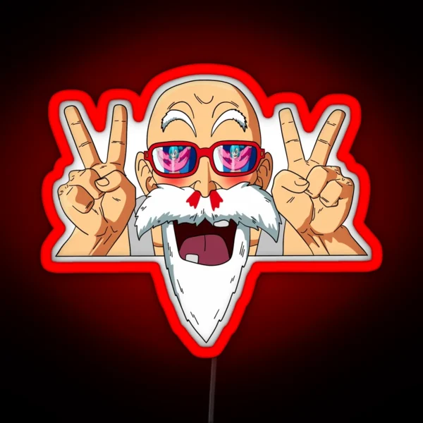 Master Roshi And Bulma RGB Neon Sign