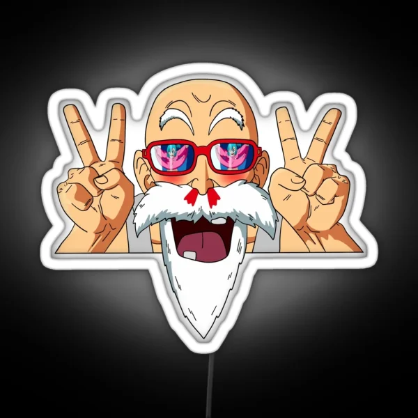 Master Roshi And Bulma RGB Neon Sign