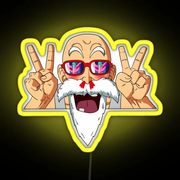 Master Roshi And Bulma RGB Neon Sign