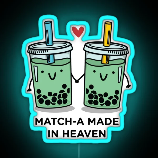Match A Made In Heaven Pun RGB Neon Sign