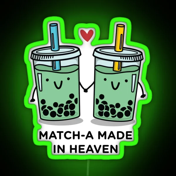 Match A Made In Heaven Pun RGB Neon Sign