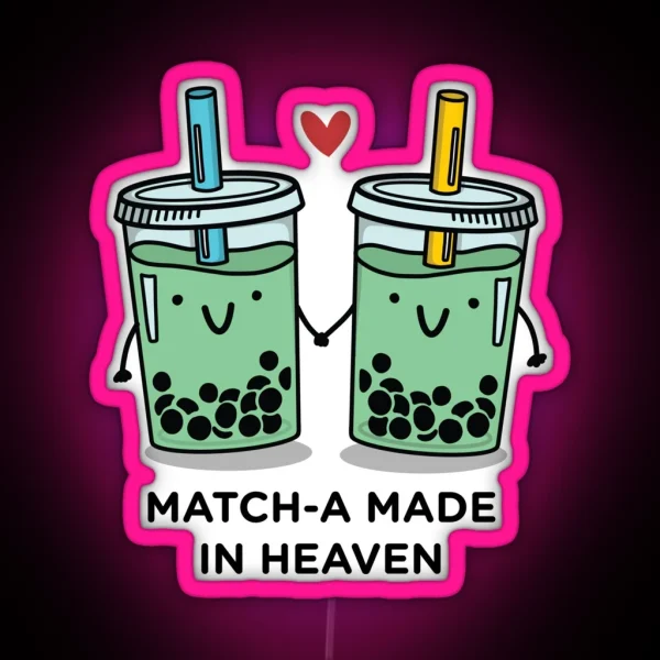 Match A Made In Heaven Pun RGB Neon Sign