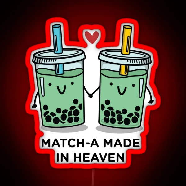 Match A Made In Heaven Pun RGB Neon Sign