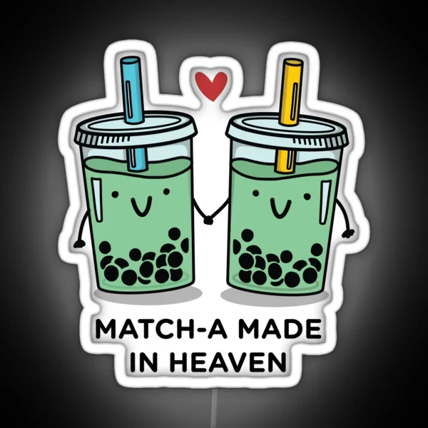 Match A Made In Heaven Pun RGB Neon Sign