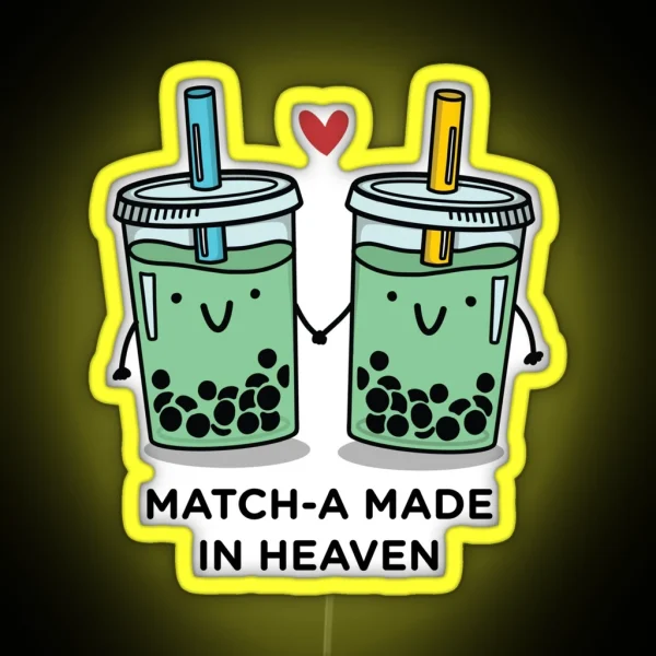 Match A Made In Heaven Pun RGB Neon Sign