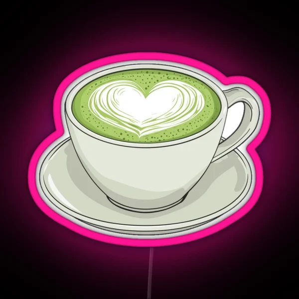 Matcha Latte Art RGB Neon Sign