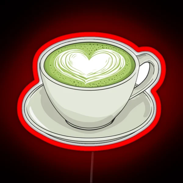 Matcha Latte Art RGB Neon Sign