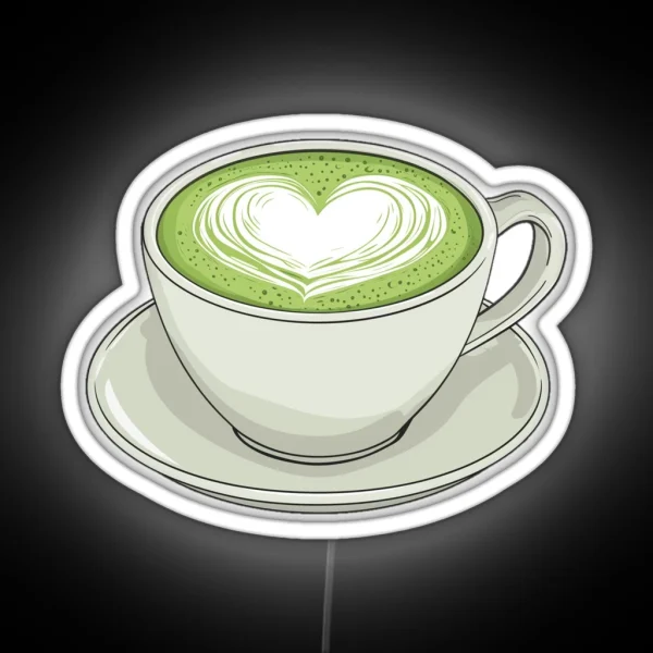 Matcha Latte Art RGB Neon Sign