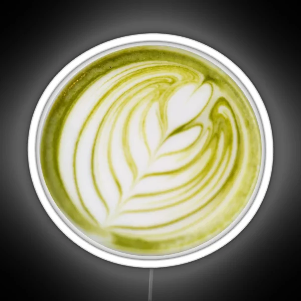 Matcha Tea Latte Art RGB Neon Sign