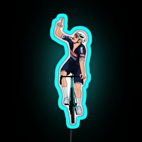Mathieu Van Der Poel MVDP TDF Win 2021 RGB Neon Sign