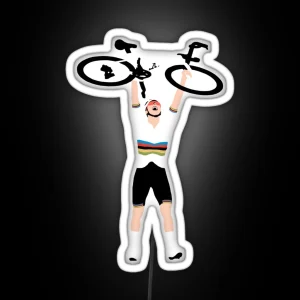 Mathieu Van Der Poel Tour Of Flanders 2024 RGB Neon Sign