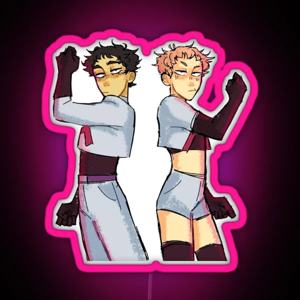 Matsukawa And Hanamaki Halloween RGB Neon Sign
