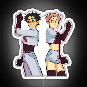 Matsukawa And Hanamaki Halloween RGB Neon Sign