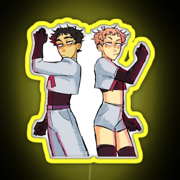 Matsukawa And Hanamaki Halloween RGB Neon Sign