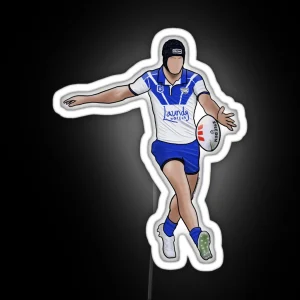 MATT BURTON CANTERBURY BANKSTOWN BULLDOGS RUGBY LEAGUE RGB Neon Sign