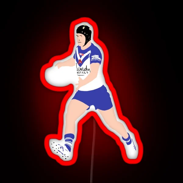 Matt Burton Canterbury Bulldogs RGB Neon Sign