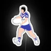 RGB neon sign of Canterbury Bulldogs designed by Matt Burton.