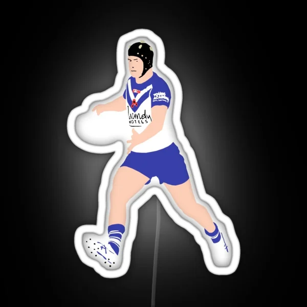 Matt Burton Canterbury Bulldogs RGB Neon Sign