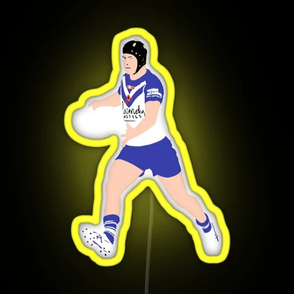 Matt Burton Canterbury Bulldogs RGB Neon Sign
